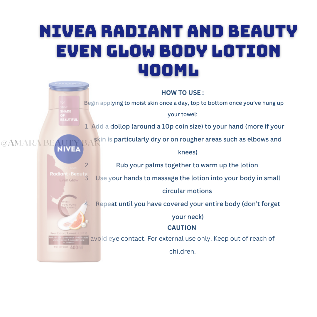 NIVEA EVEN GLOW BODY LOTION 400ML