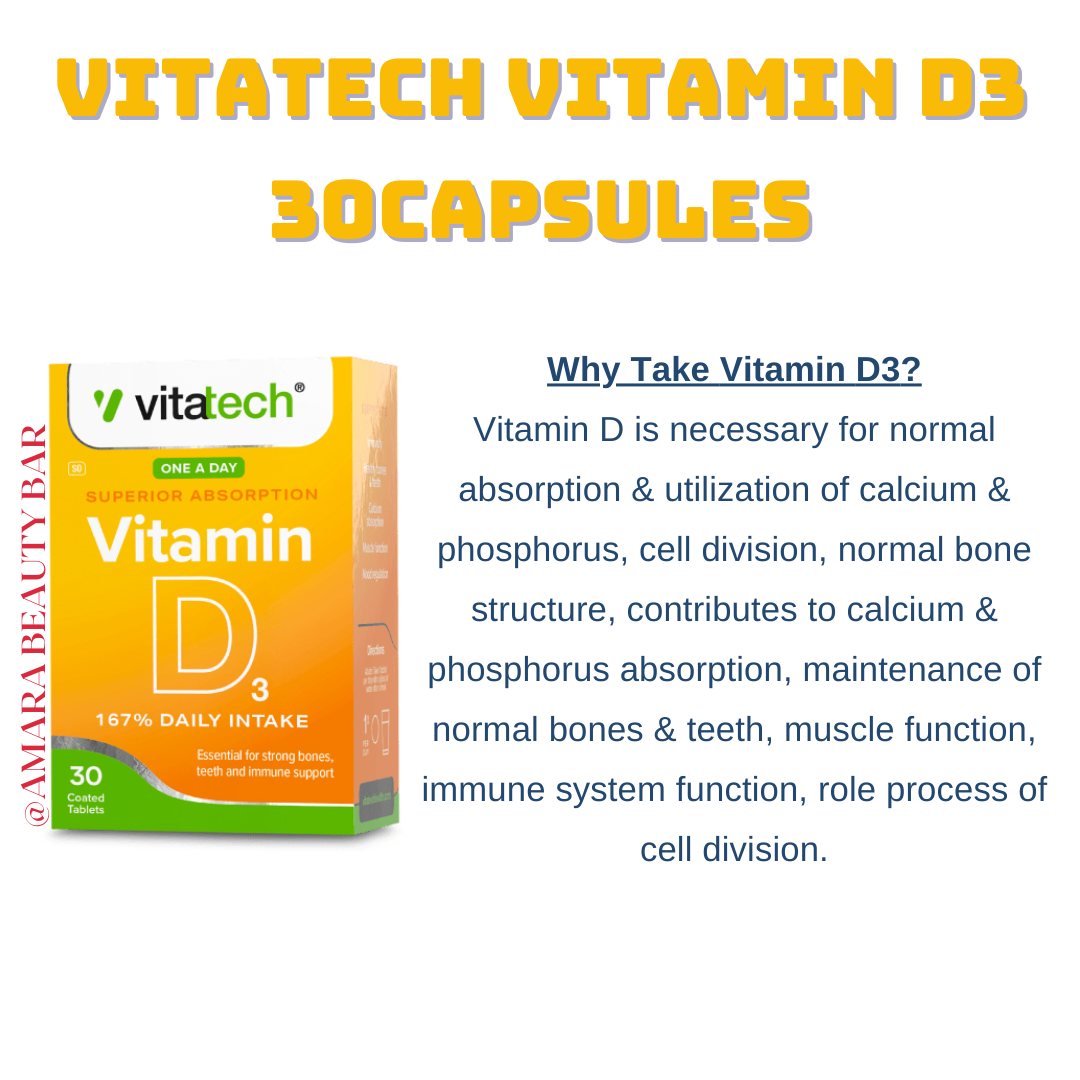 VITATECH VITAMIN D3 30 CASPULES