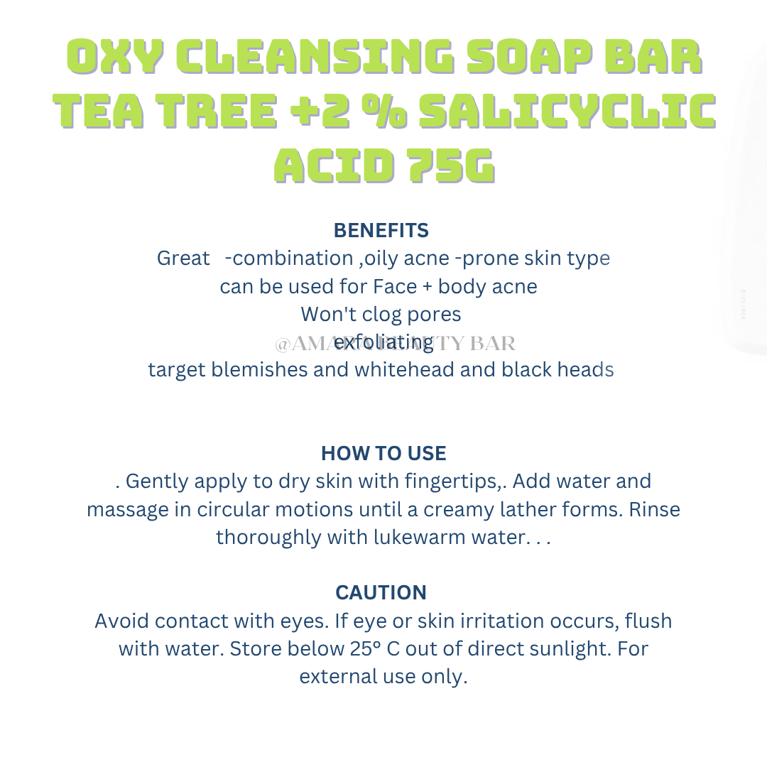 OXY CLEANSING SOAP BAR TEA TREE 2%