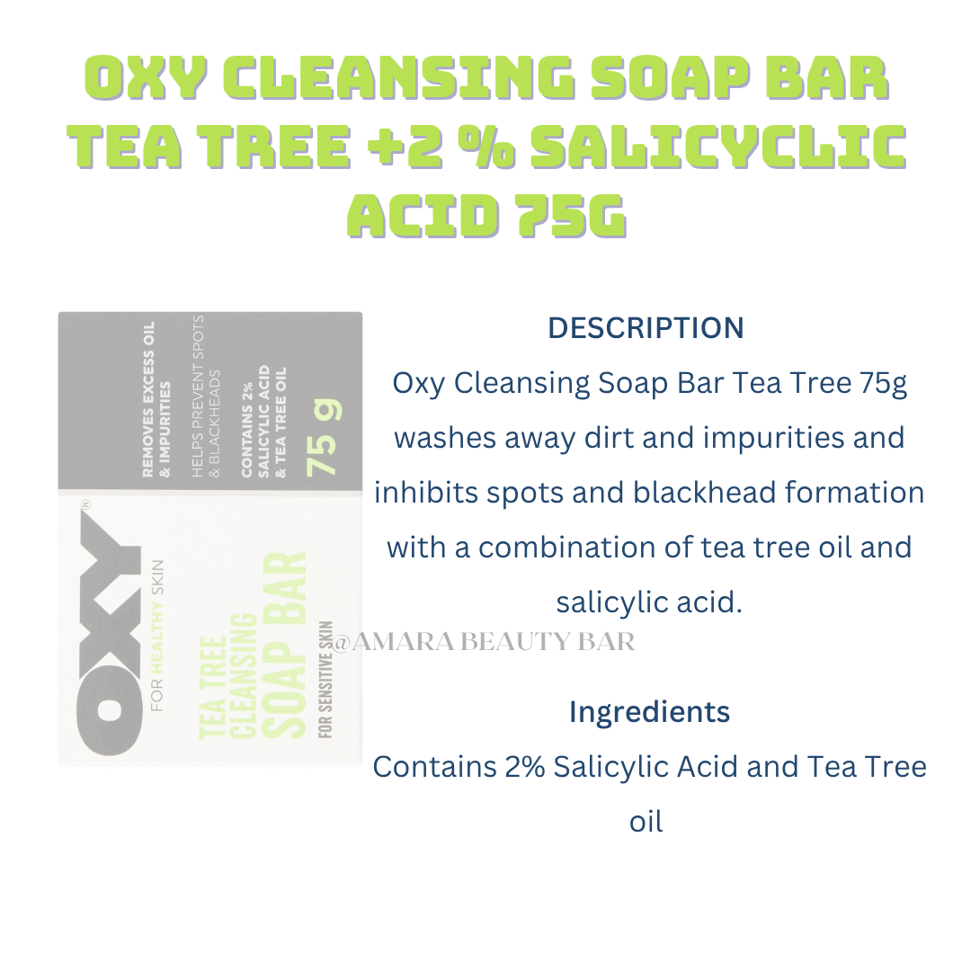 OXY CLEANSING SOAP BAR TEA TREE 2%