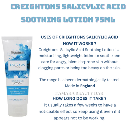 CREIGHTONS SALICYLIC ACID SOOTHING LOTION 75ML