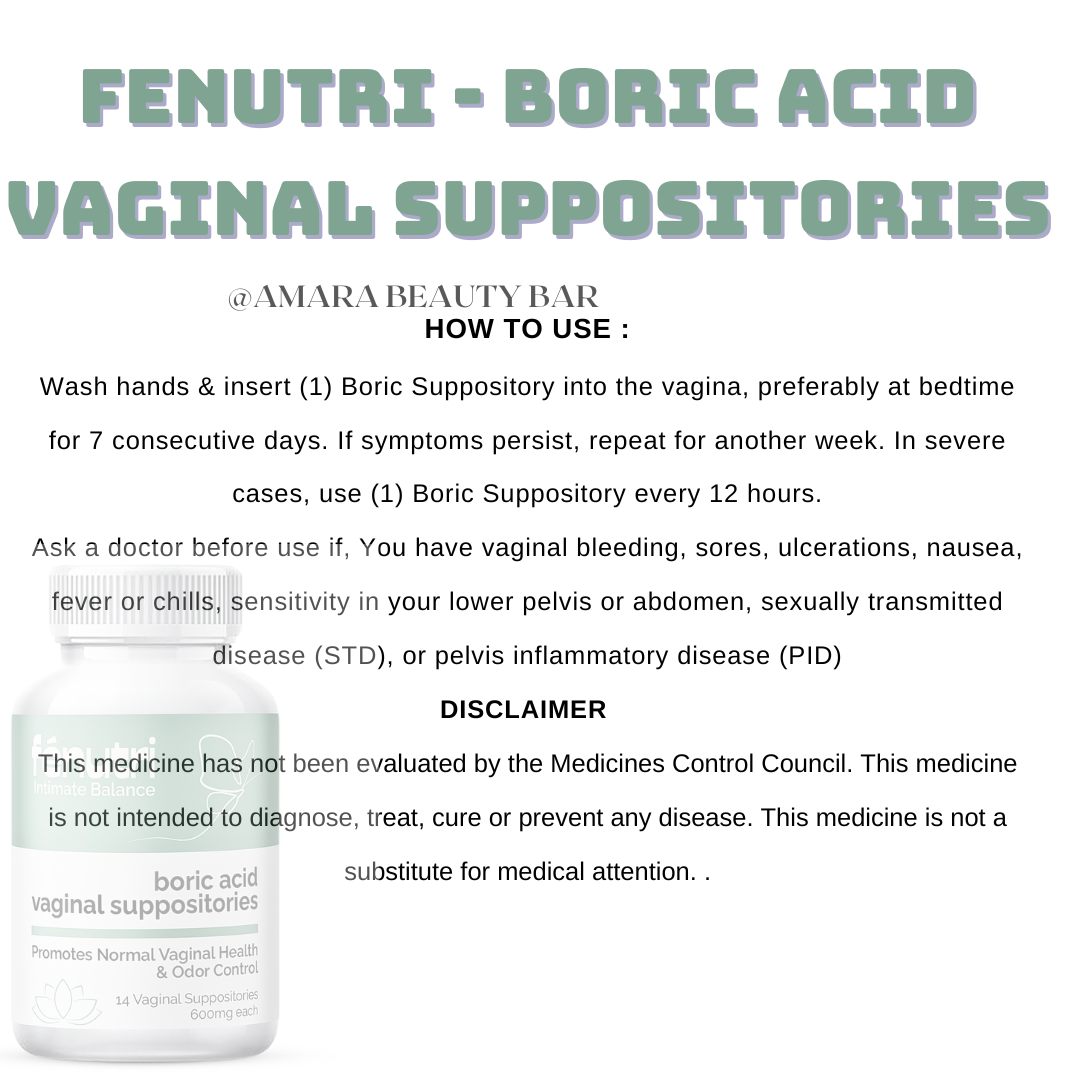 FENTURI -BORIC ACID VAGINAL SUPPOSITORIES