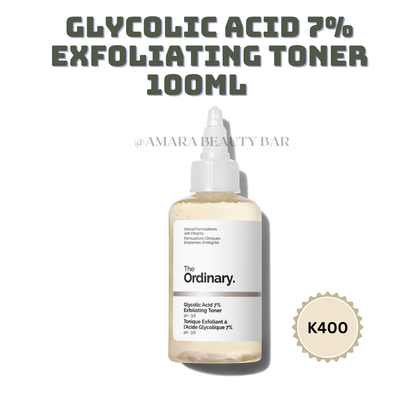 The Ordinary glycolic acid 7% Exfoliating Toner 100mls -