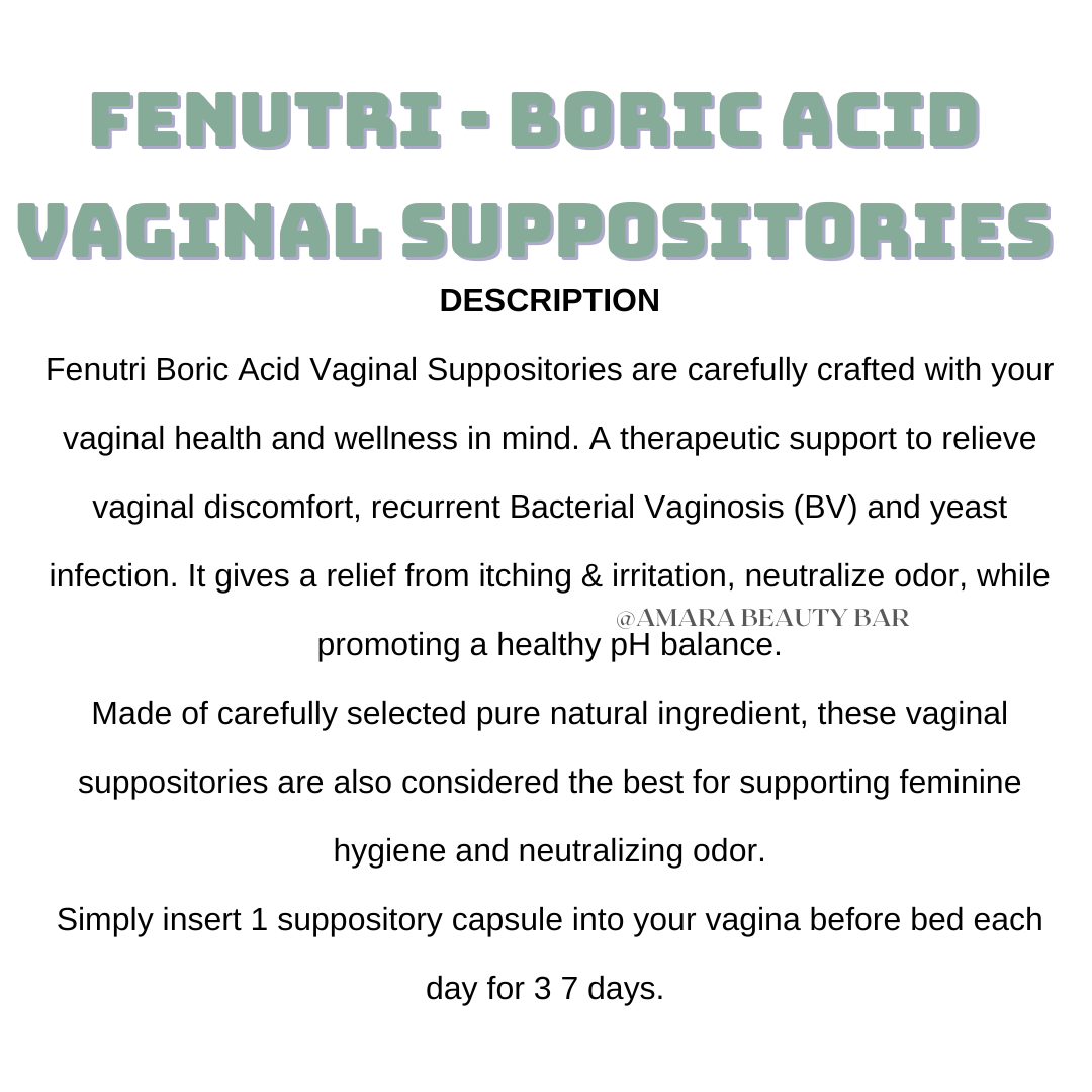 FENTURI -BORIC ACID VAGINAL SUPPOSITORIES