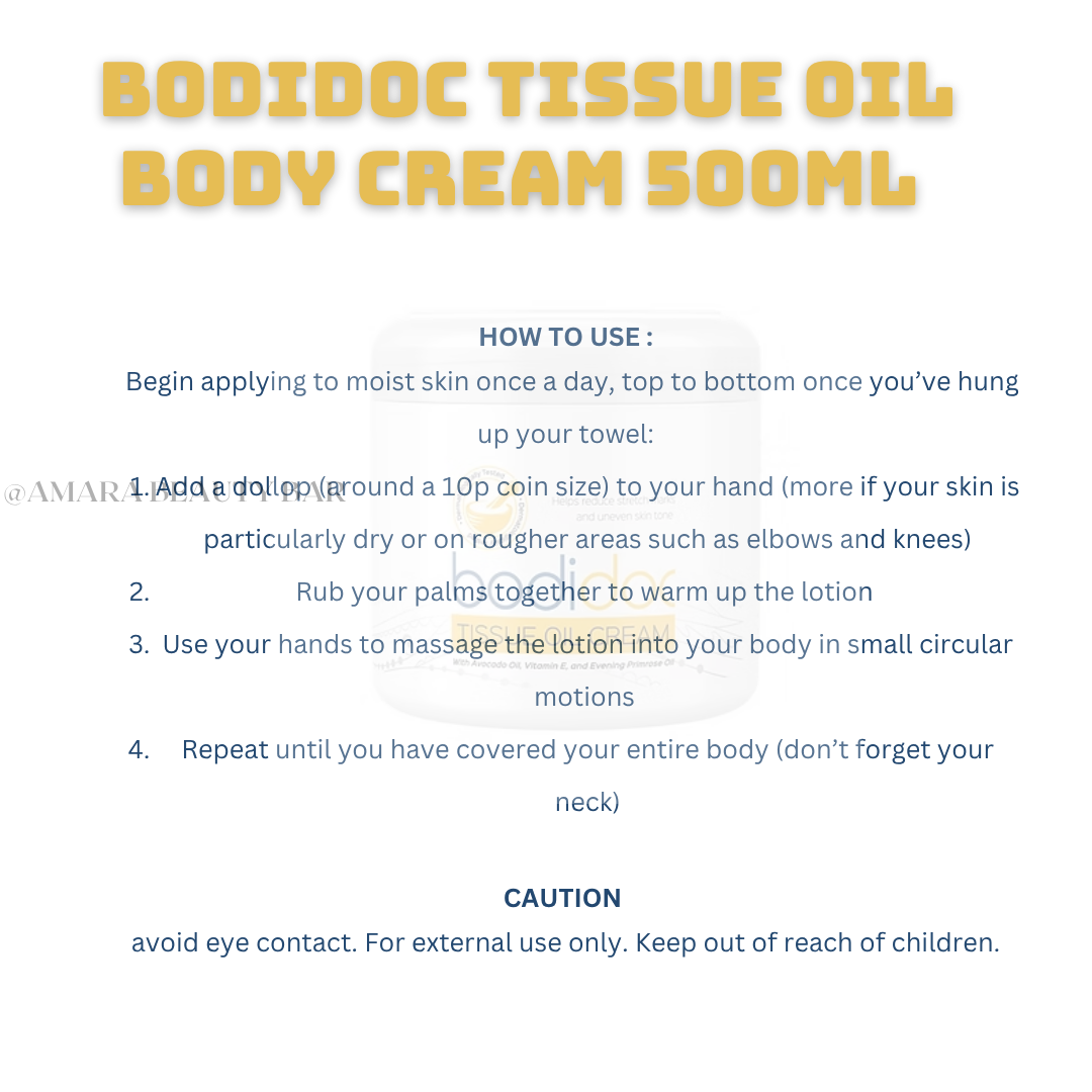 BODIDOC TISSUE OIL BODY CREAM 500ML