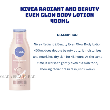 NIVEA EVEN GLOW  BODY  LOTION 400ML