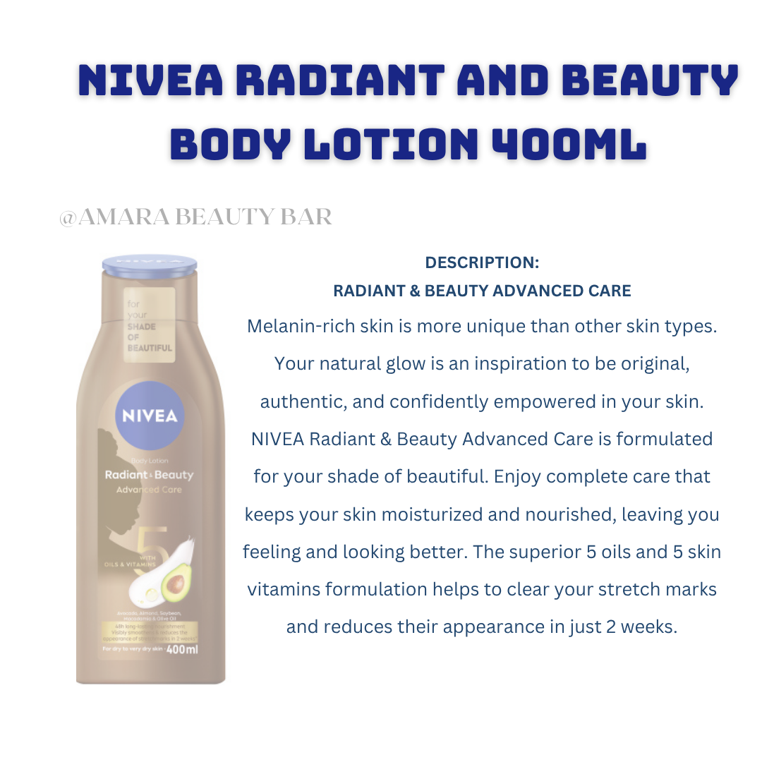 NIVEA RADIANT AND BEAUTY BODY LOTION 400ML