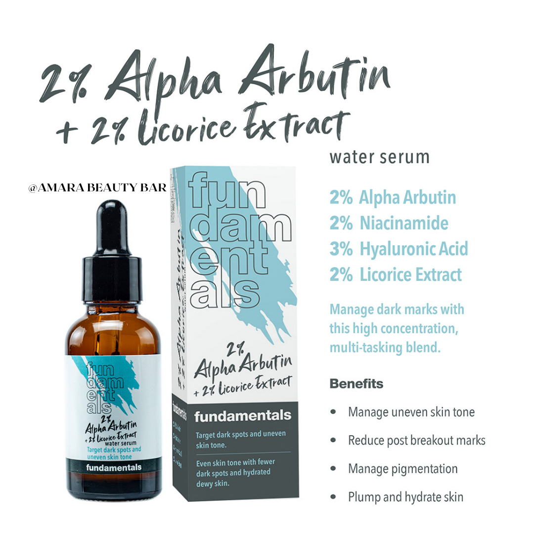 SKIN FUNDAMENTALS ALPHA ARBUTIN ,LICORICE EXTRACT ,NIACINAMIDE SERUM 30ML