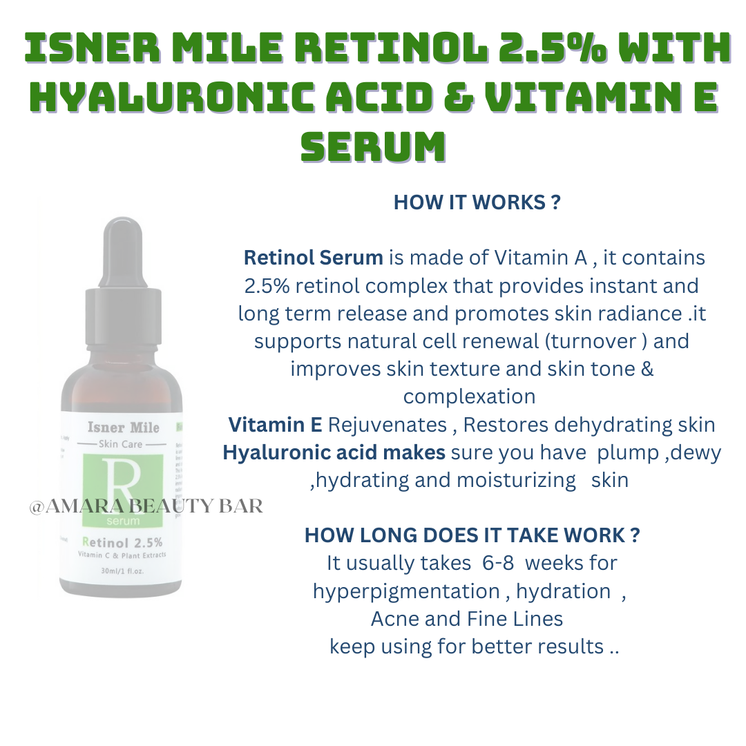ISNER MILE RETINOL 30 ML 2.5%