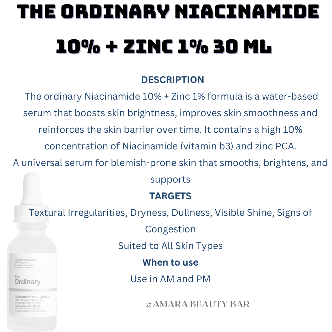THE ORDINARY NIACINMIDE 10% +ZINC 1% 30ML