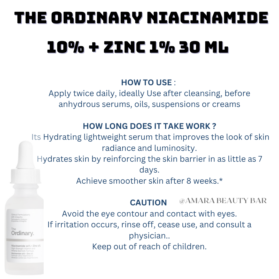 THE ORDINARY NIACINMIDE 10% +ZINC 1% 30ML