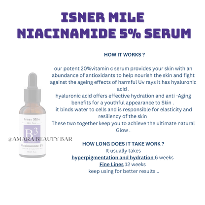 ISNER MILE NIACINAMMIDE 5% SERUM 30 ML