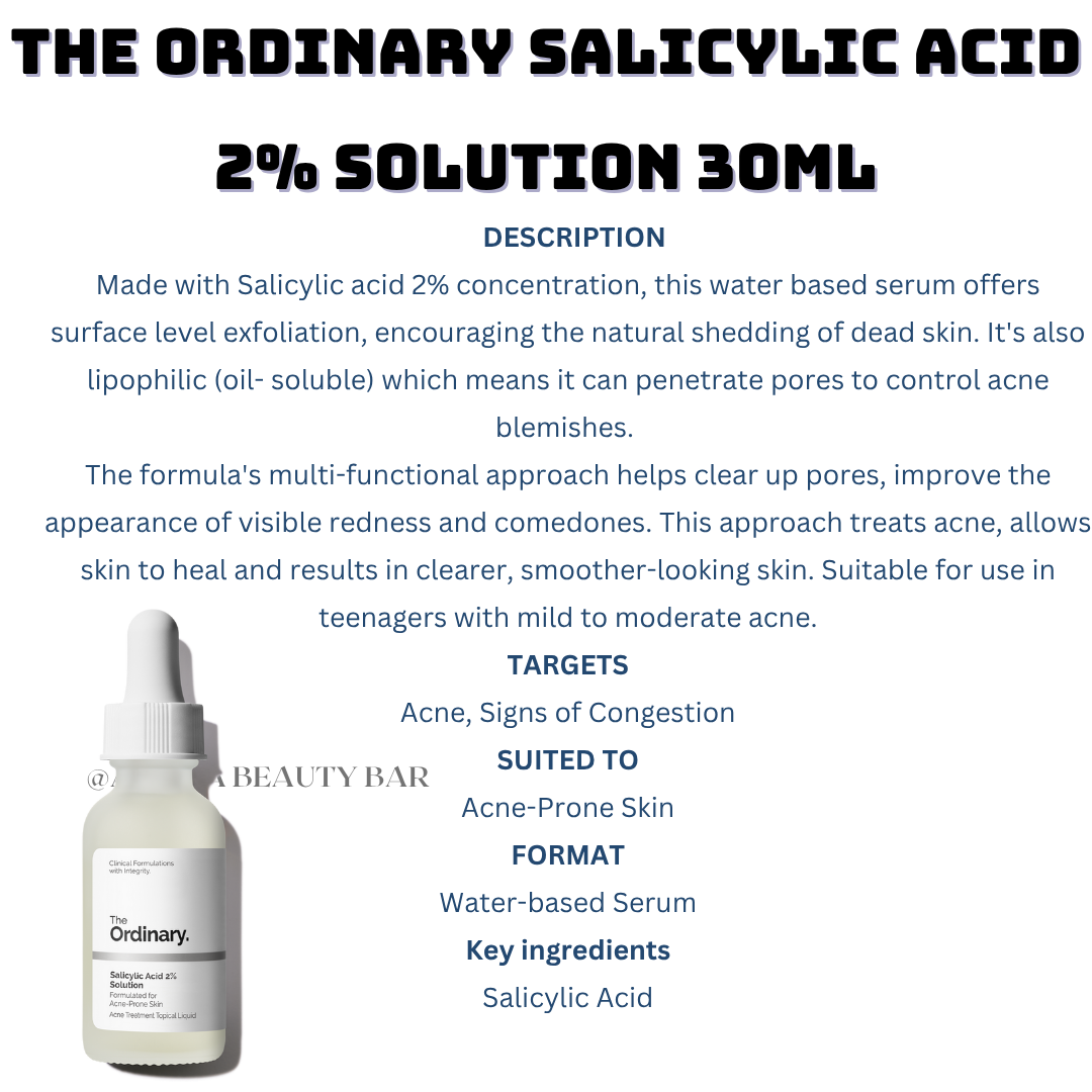 THE ORDINARY SALICYLIC ACID 2% SOLUTION 30ML