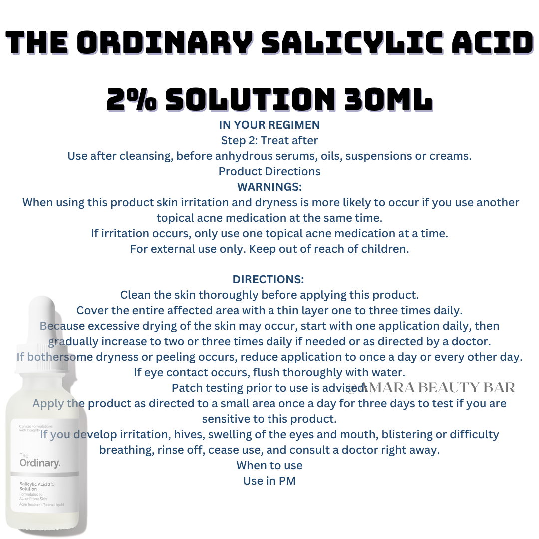 THE ORDINARY SALICYLIC ACID 2% SOLUTION 30ML