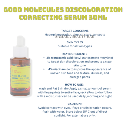 GOOD MOLECULES DISCOLORATION CORRECTING SERUM 30 ML