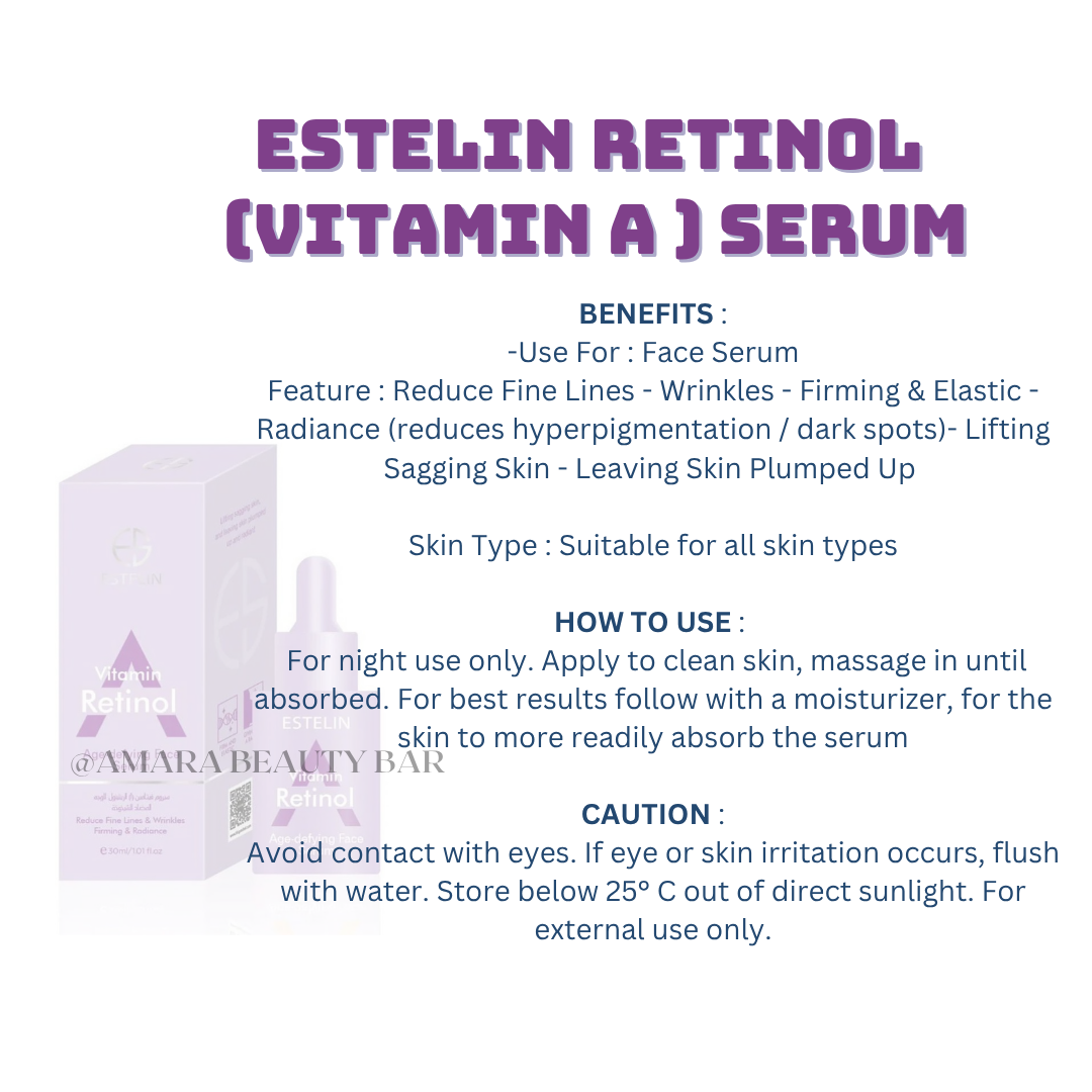 ESTELIN RETINOL VITAMIN A SERUM 30ML