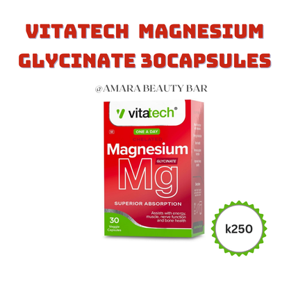 VITATECH MAGNESIUM GLYCINATE 30 CASPULES
