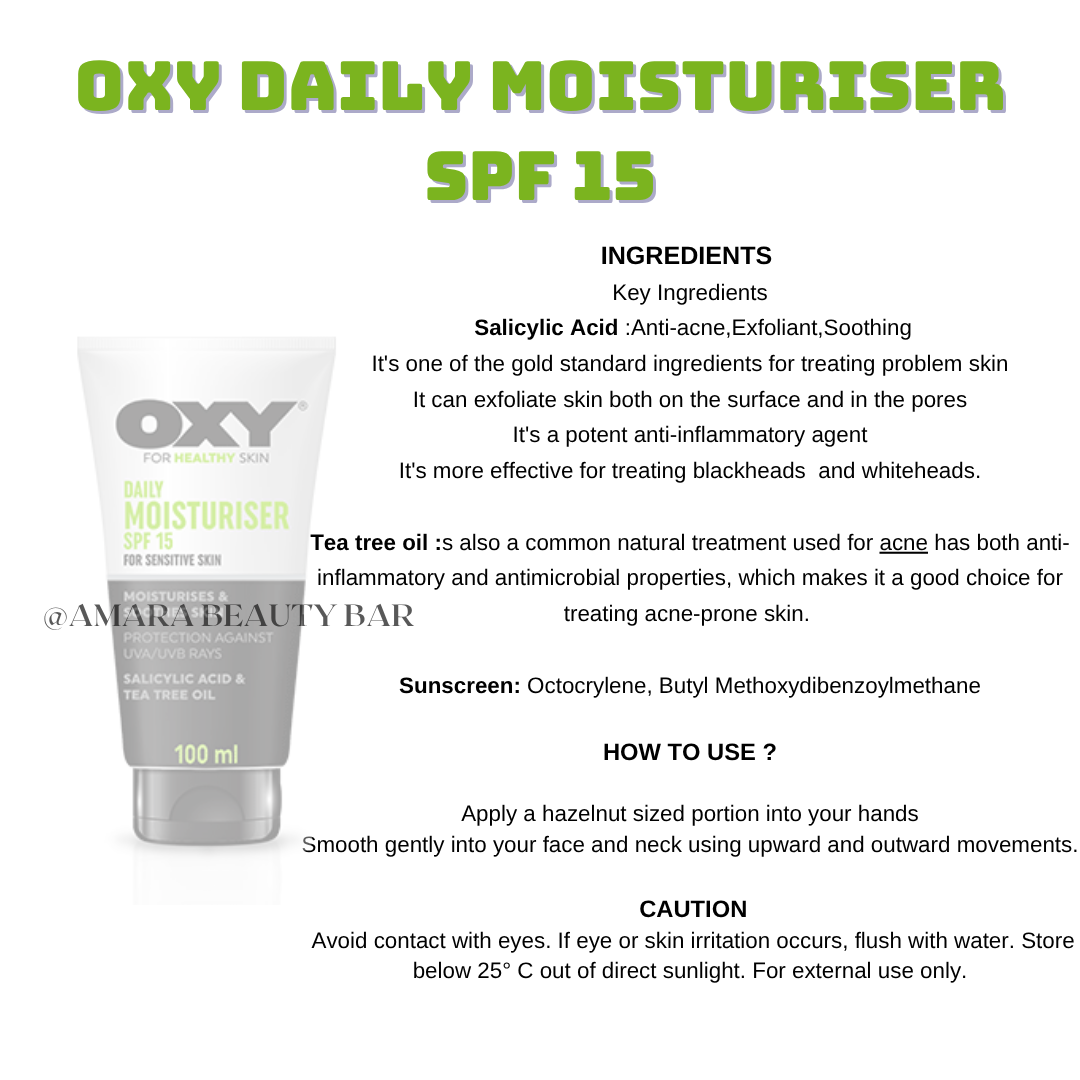 OXY DAILY MOISTURISER SPF 15