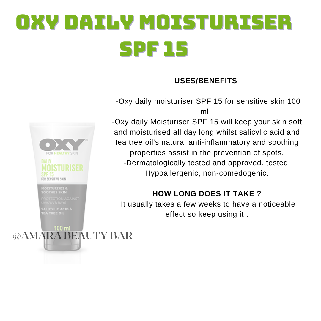 OXY DAILY MOISTURISER SPF 15