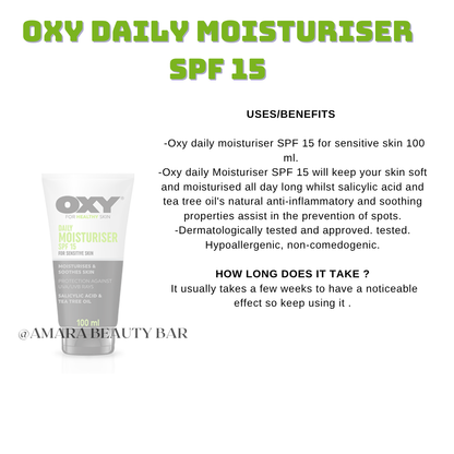 OXY DAILY MOISTURISER SPF 15