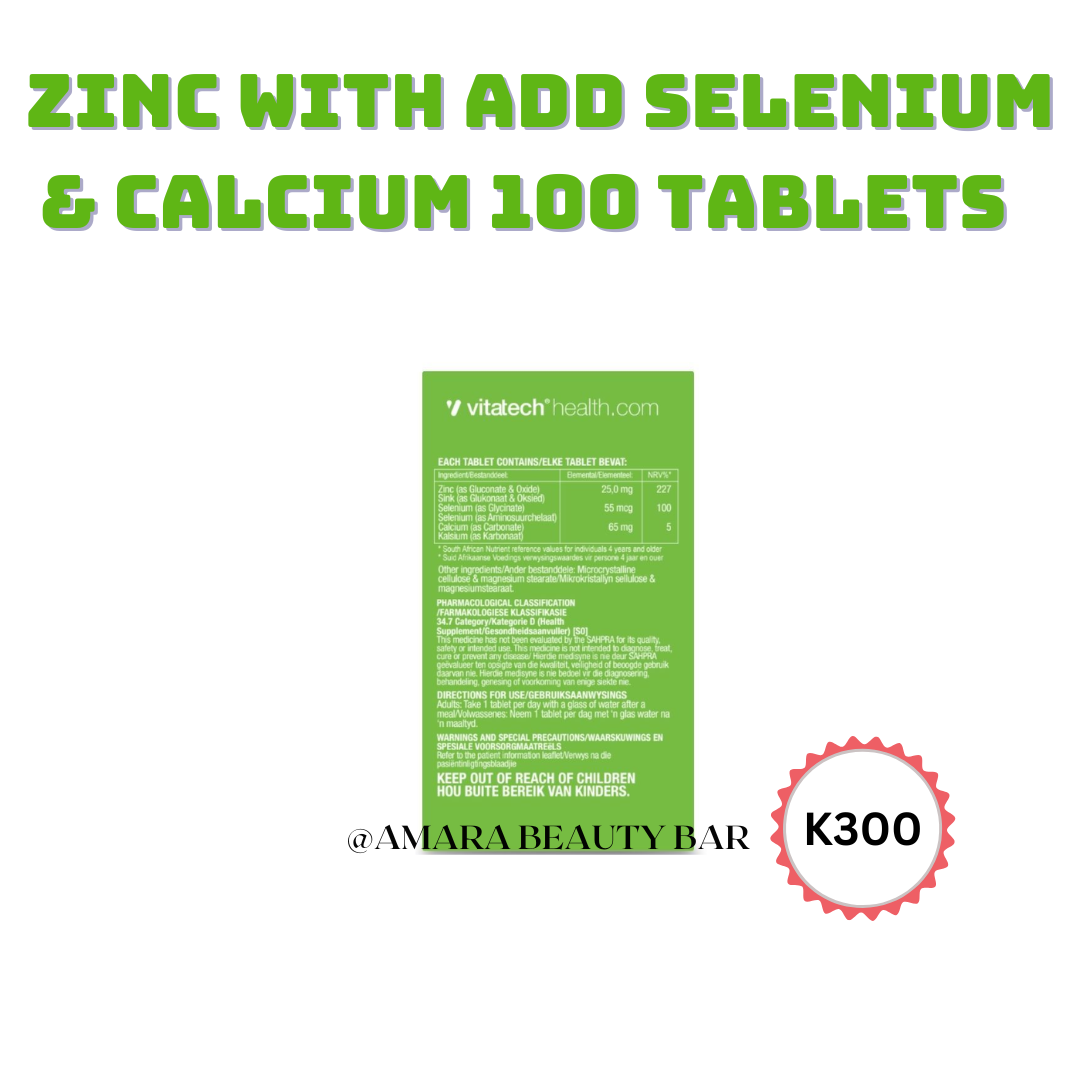 VITATECH ZINC SUPPLEMENTS 100