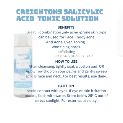 Creightons salicylic acid Toner 200ml