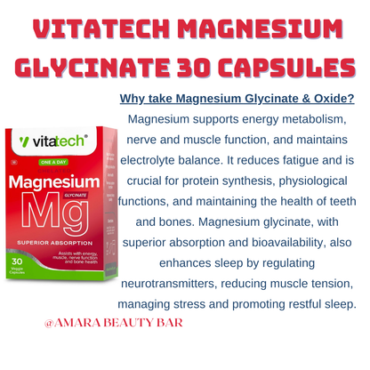 VITATECH MAGNESIUM GLYCINATE 30 CASPULES